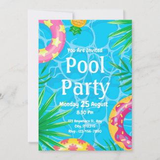 Invitación de cumpleaños de celebración de fiesta 
