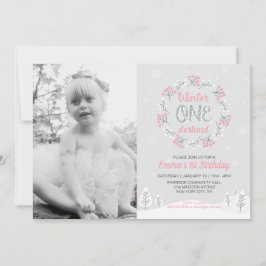 Invitación de cumpleaños de chica Onederland Foto 