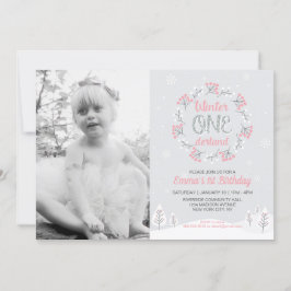 Invitación de cumpleaños de chica Onederland Foto