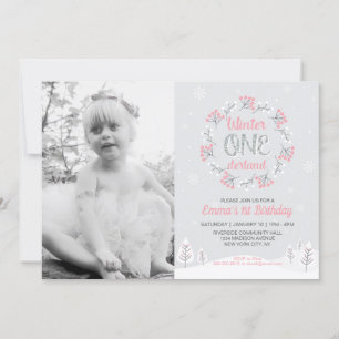 Invitación de cumpleaños de chica Onederland Foto 