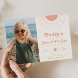 Invitación de cumpleaños de chica Sun | Photo Sun
