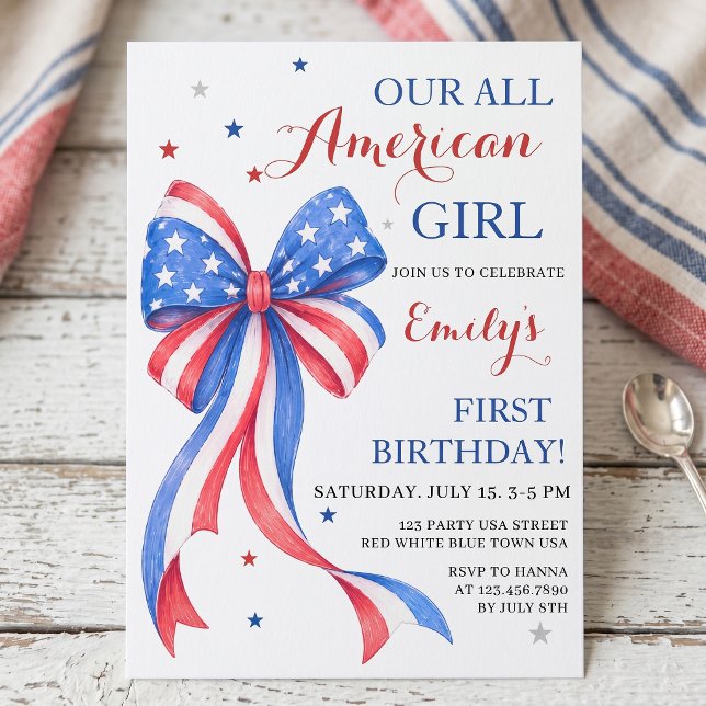 Invitación de cumpleaños de chica totalmente ameri (Subido por el creador)