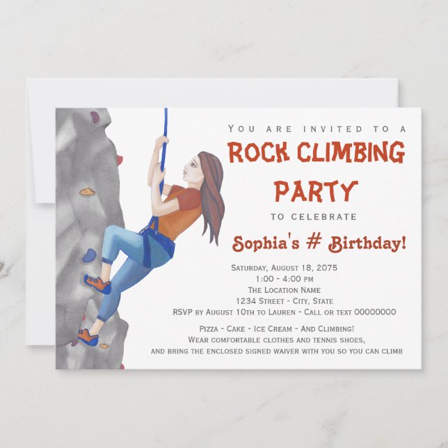 Invitación de cumpleaños de chicas adolescentes a  (Anverso)