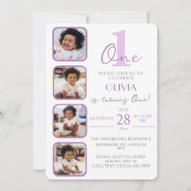 Invitación de cumpleaños de chicas con imagen de C
