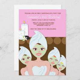 Invitación de cumpleaños de Chicas de Spa, cualqui