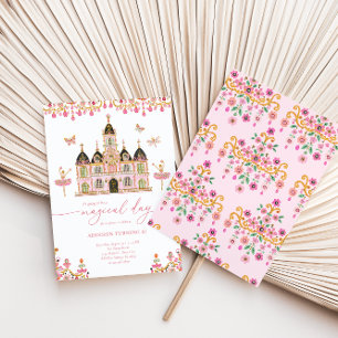 Invitación de cumpleaños de Chicas del Castillo de