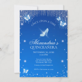 Invitación de cumpleaños de Cinderella Quinceanera