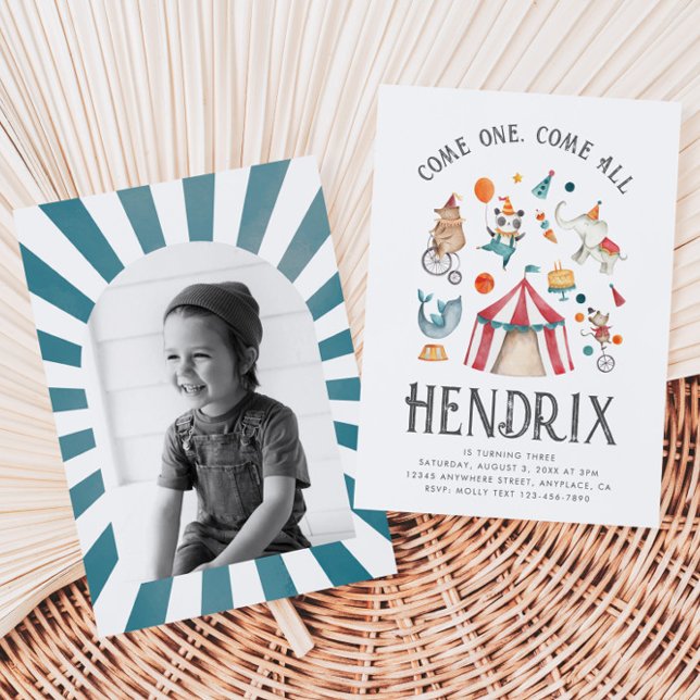 Invitación de cumpleaños de Circo Fotográfico | Ca (Subido por el creador)