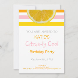 Invitación de cumpleaños de Citrus-ly Guay