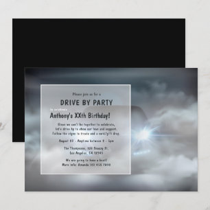 Invitación de cumpleaños de conducción nocturna