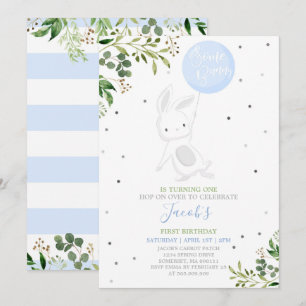 Invitación de cumpleaños de conejito Cumpleaños de