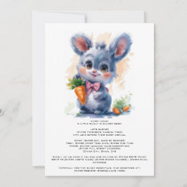 Invitación de Cumpleaños de Conejito de Acuarela E