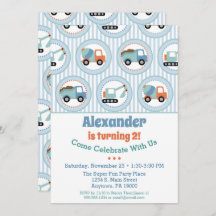 Invitación de cumpleaños de construcción Toddler 1