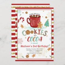 Invitación de cumpleaños de Cookies