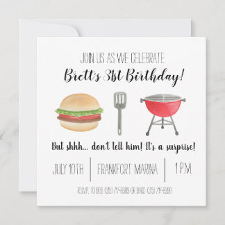 Invitación de cumpleaños de Cookout