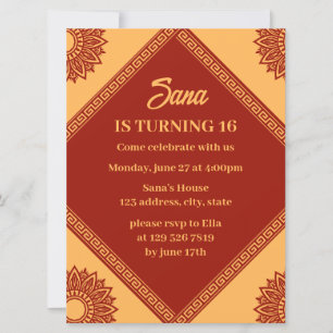 invitación de cumpleaños de corea