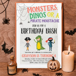 Invitación de cumpleaños de Costume Fiesta Hallowe