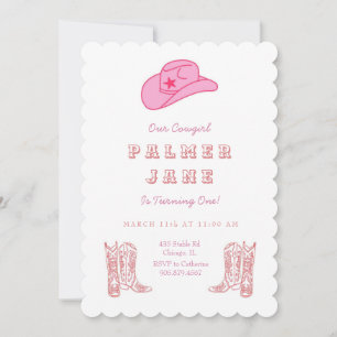 Invitación de cumpleaños de Cowgirl