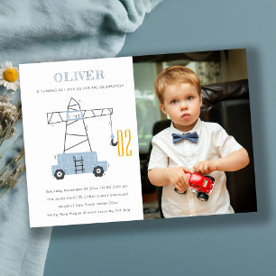 Invitación de cumpleaños de cualquier edad con fot
