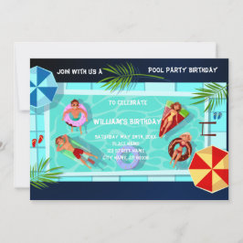 Invitación de cumpleaños de cualquier Fiesta de gr