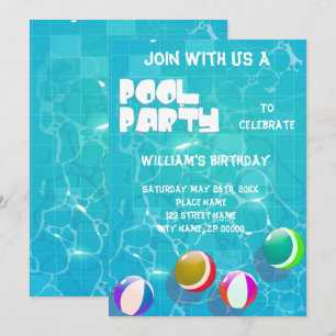 Invitación de cumpleaños de cualquier Fiesta de gr