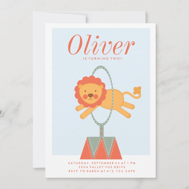 INVITACIÓN DE CUMPLEAÑOS DE CUMPLEAÑOS (Anverso)
