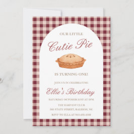 Invitación de cumpleaños de Cutie Pie