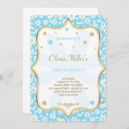 Invitación de cumpleaños de Daisy editable