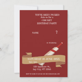 Invitación de Cumpleaños de Deportes de Partido de