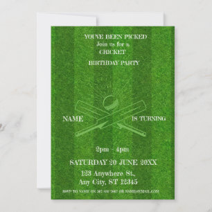 Invitación de Cumpleaños de Deportes Partido de Cr