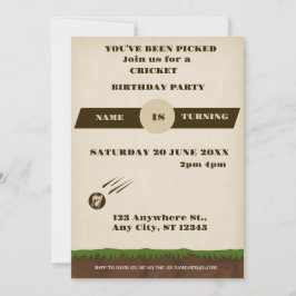 Invitación de Cumpleaños de Deportes Partido de Cr