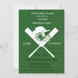 Invitación de Cumpleaños de Deportes Partido de Cr