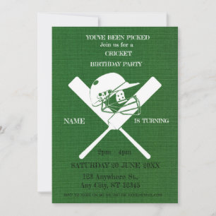Invitación de Cumpleaños de Deportes Partido de Cr