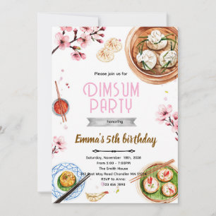 invitación de cumpleaños de dimsum