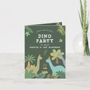 Invitación de cumpleaños de Dino Friends