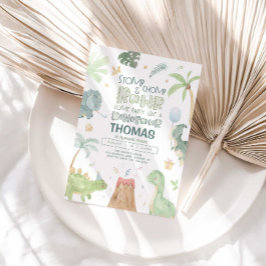 Invitación de cumpleaños de Dinosaur