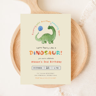 Invitación de cumpleaños de dinosaurio, Fiesta edi