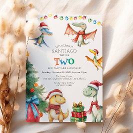 Invitación de cumpleaños de dinosaurio para niños 