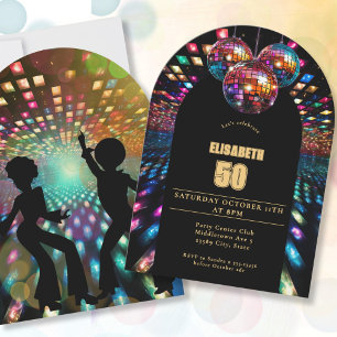 Invitación de cumpleaños de Disco Dance