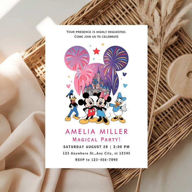 Invitación de cumpleaños de Disney Magic | Mickey  (Subido por el creador)