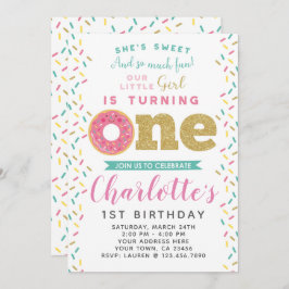 Invitación de cumpleaños de Donut