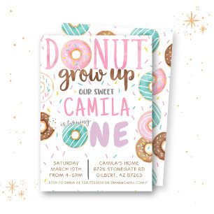 Invitación de cumpleaños de Donut