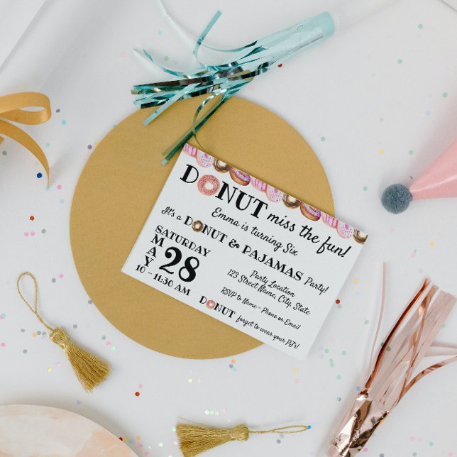 Invitación de cumpleaños de Donut (Subido por el creador)