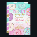 Invitación de cumpleaños de Donut Grow Up Kids<br><div class="desc">Invitación de cumpleaños de Donut Grow Up para niños, invitación de donuts coloridos, invitación de cumpleaños de Chicas, invitación de cumpleaños de donuts coloridos, invitación de cumpleaños de donut, invitación de Fiesta de donut, invitación de cumpleaños de donuts digitales, invitación de descarga instantánea, invitación de Donut Party, invitación de donut...</div>