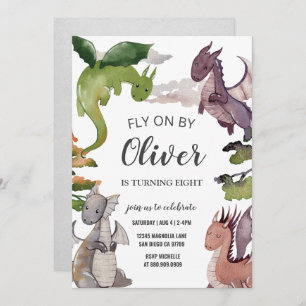 Invitación de cumpleaños de Dragon