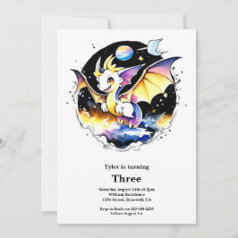 Invitación de cumpleaños de Dragon
