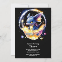 Invitación de cumpleaños de Dragon