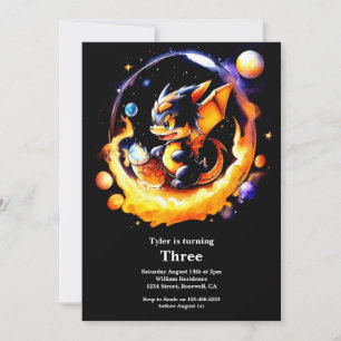 Invitación de cumpleaños de Dragon