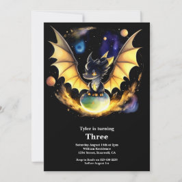 Invitación de cumpleaños de Dragon