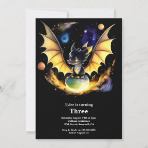 Invitación de cumpleaños de Dragon